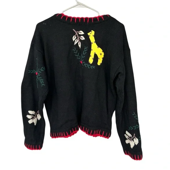 SKYR Icelandic Zoo Animal Embroidered Sweater - Size Medium - Picture 8 of 9